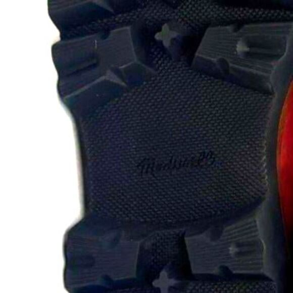 Madewell Citywalk Lugsole Lace Up Booties Leather $198 NB948 Rusted Burgundy - Picture 6 of 8